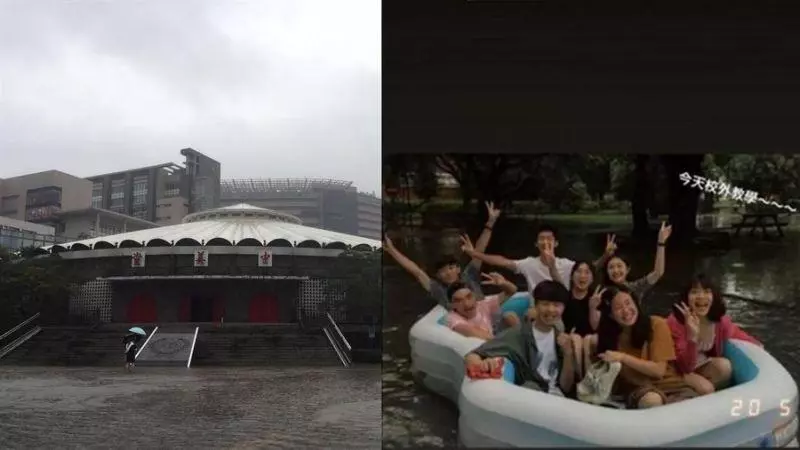 輔大急流泛舟!學生打卡六福村 網笑炸