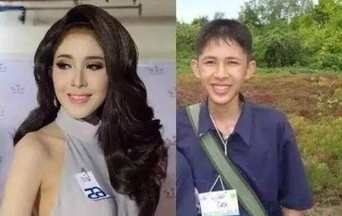 泰國人妖變身前後對比照, 網友: 不敢相信自己的眼睛!