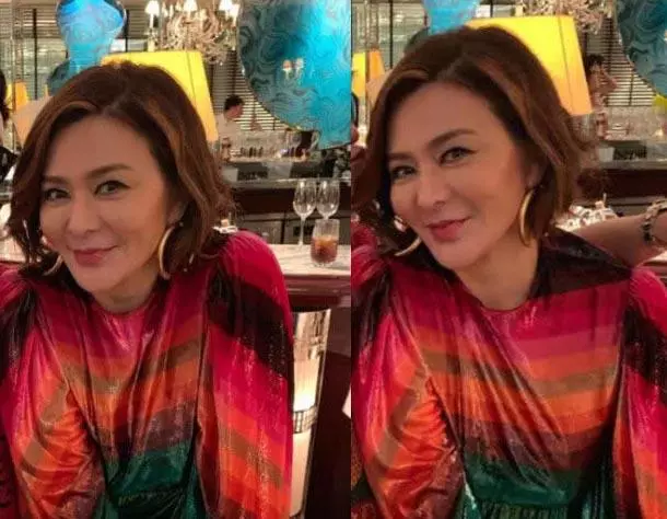 56歲關之琳濃妝出席派對,大美人打扮妖艷卻難掩老態~~~