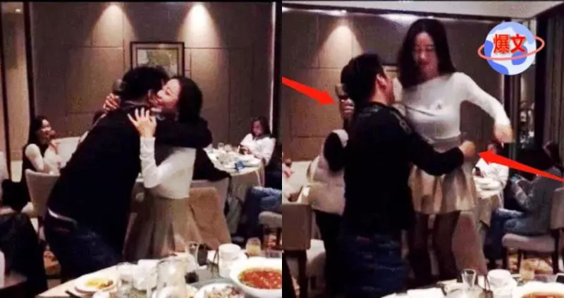同學聚會一對男女喝多了, 當眾做出不雅舉動, 讓人臉紅!