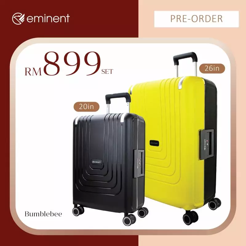 Eminent 優質行李箱買一送一!『限量版雙色luggage大優惠』高達12年保家,售完為止!!!