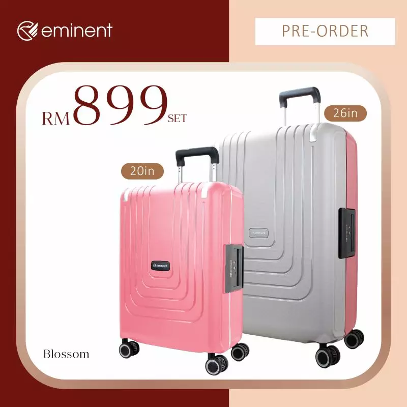 Eminent 優質行李箱買一送一!『限量版雙色luggage大優惠』高達12年保家,售完為止!!!