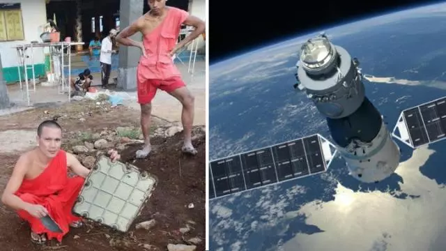 天降衛星碎片 幾砸中寮國僧人