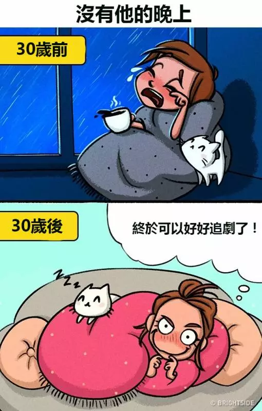 13個「女人一過30歲就會對愛情大改觀」的中肯插畫...太有感了!!