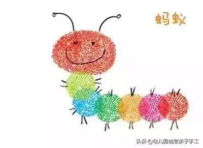創意指印畫、手掌畫,變出一個動物樂園