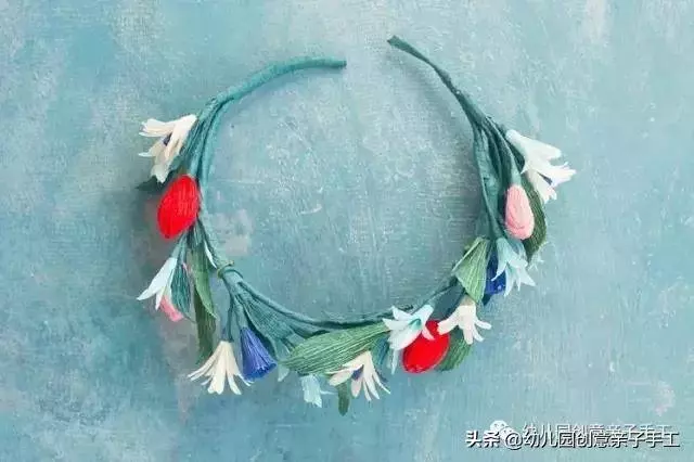 皺紋紙創意手工,讓幼兒園散發更多美