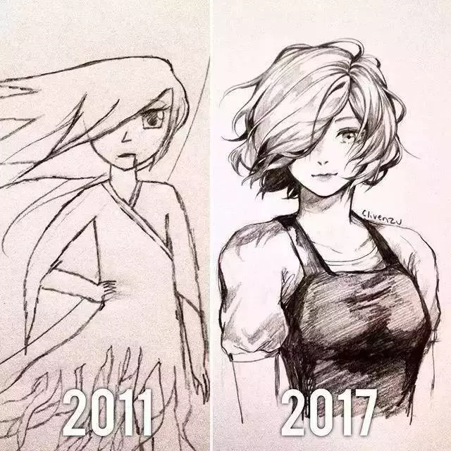 今天的自己比昨天的自己進步一點,加拿大繪師6年來的作品進化過程