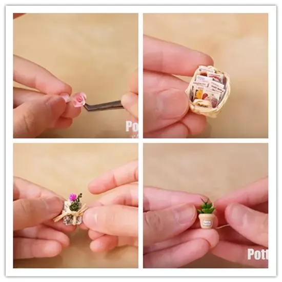 她買了一個「小貓日記」主題玩偶小屋動手DIY 最後做出來的作品療癒度100%