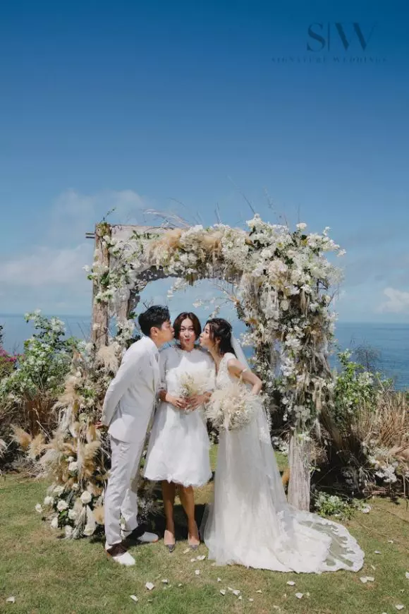 【婚禮高清照!】巴厘島低調舉辦婚禮!蕭正楠甜蜜告白:「若你不嫌棄,下輩子再約定!」