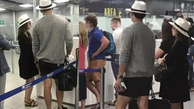 Rain陪懷二胎的太太金泰希旅遊,兩夫妻太甜蜜連走路也抱在一起!
