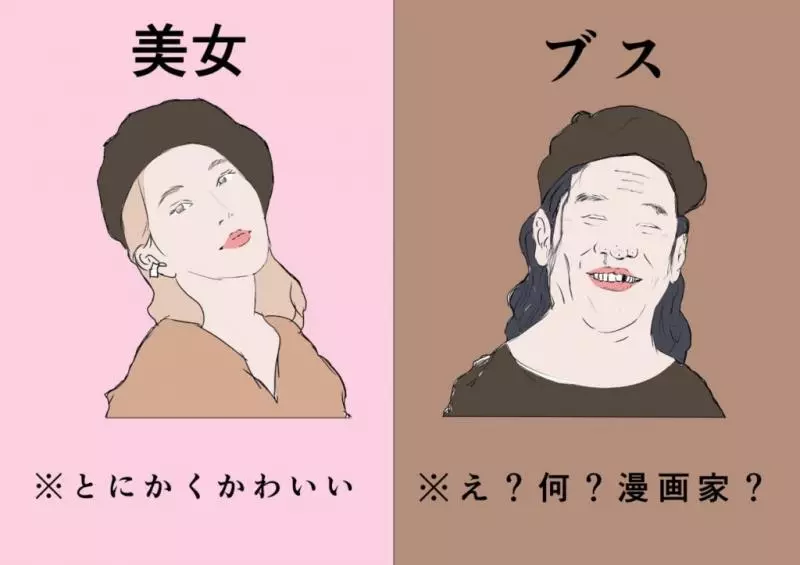 網瘋傳「女神VS凡人」超爆笑反差漫畫 貝雷帽就是「仙女與肥宅」的分水嶺!