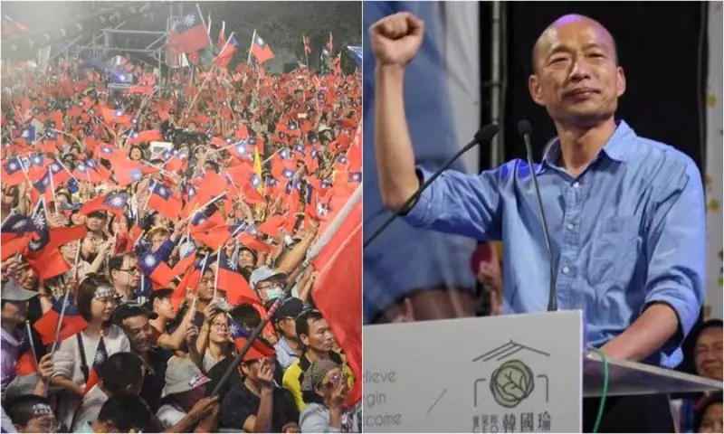 國旗遍地開花!凱道挺韓發10萬支 韓粉怕搶嘸