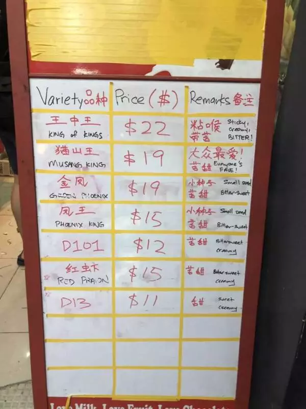 新加坡貓山王榴槤跌破底價!1個只要10新幣,送你最全買榴槤攻略趕緊下手