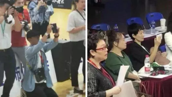 張藝謀現身兒子畢業典禮,一家五口同框撞臉,一個姿勢超顯父愛