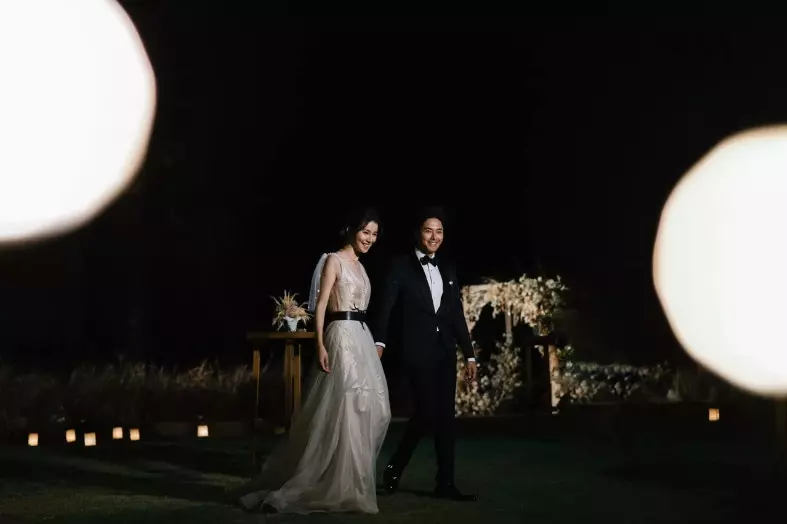 【sweet到出框!】黃翠如蕭正楠更多「婚禮花絮照」流出!新娘粉裸色禮服美到不要不要~
