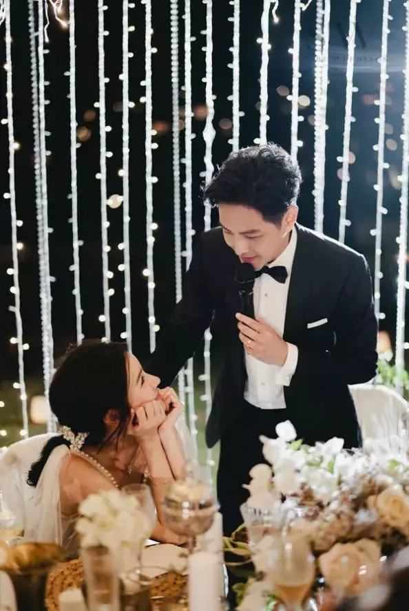 【sweet到出框!】黃翠如蕭正楠更多「婚禮花絮照」流出!新娘粉裸色禮服美到不要不要~