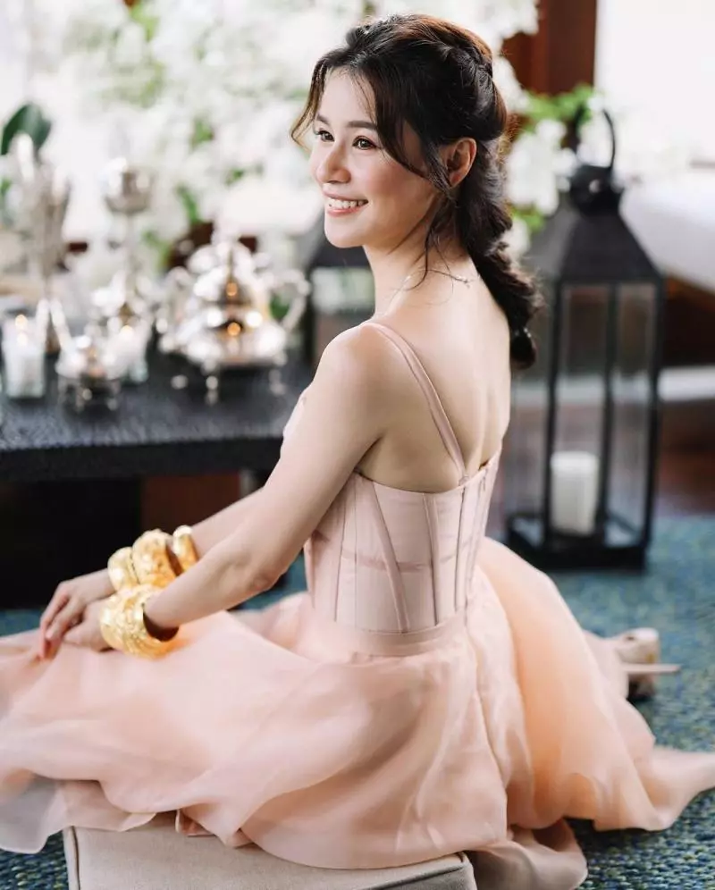 【sweet到出框!】黃翠如蕭正楠更多「婚禮花絮照」流出!新娘粉裸色禮服美到不要不要~