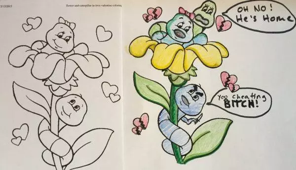 24個一定早就走歪的大人,完全將小孩的著色塗鴉本變成讓人超害羞的禁忌塗鴉!