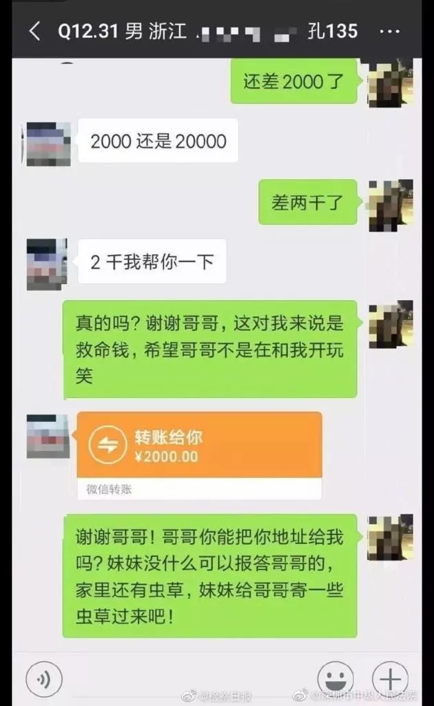 不甘被逼一妻三夫 賣蟲草湊錢退聘金 「貧困少女」被抓了