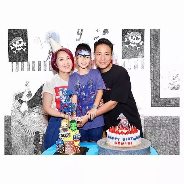 楊千嬅兒子提前慶祝生日 老公曬出一家三口溫馨合照 眾星送祝福