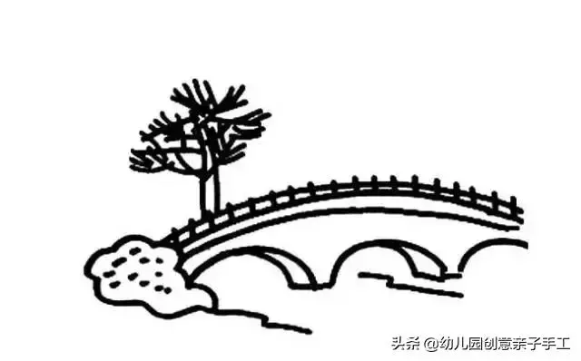 山水田園風光的簡筆畫，和孩子一起感受自然！