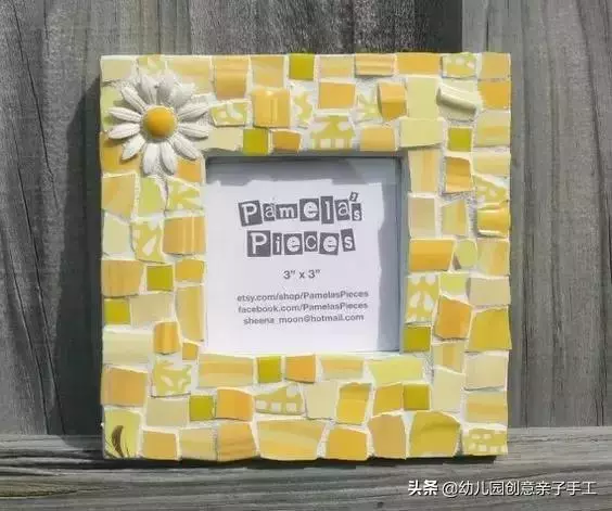 廢舊利用 | 幼兒園手工相框裝飾,太有創意了!