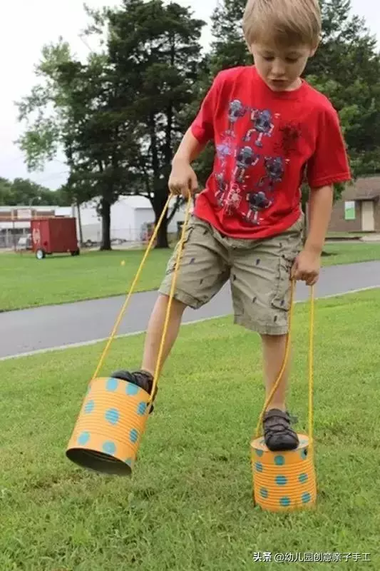 舊奶粉罐不要扔,留著幼兒園創意手工玩出新花樣