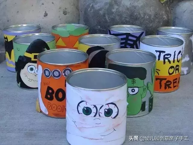 舊奶粉罐不要扔,留著幼兒園創意手工玩出新花樣