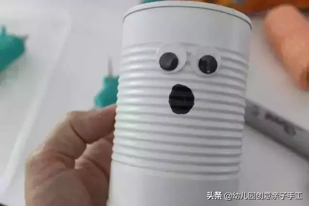 舊奶粉罐不要扔,留著幼兒園創意手工玩出新花樣