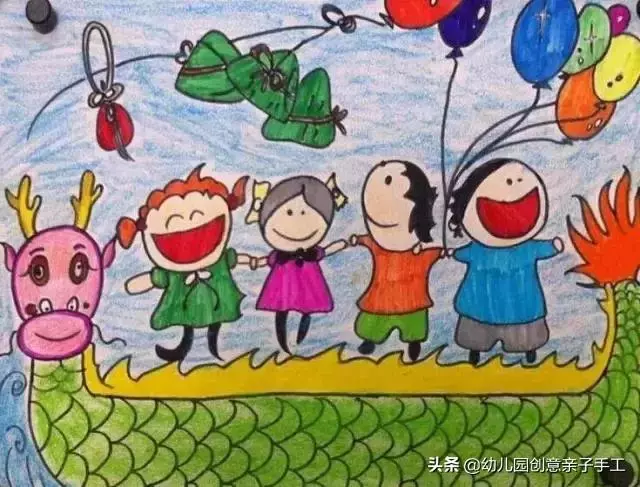 端午 | 幼兒園美術畫作,展現濃情端午節