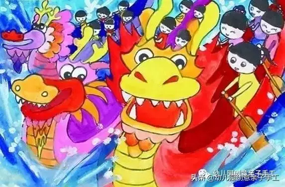 端午 | 幼兒園美術畫作,展現濃情端午節
