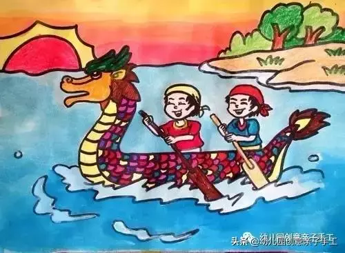 端午 | 幼兒園美術畫作,展現濃情端午節