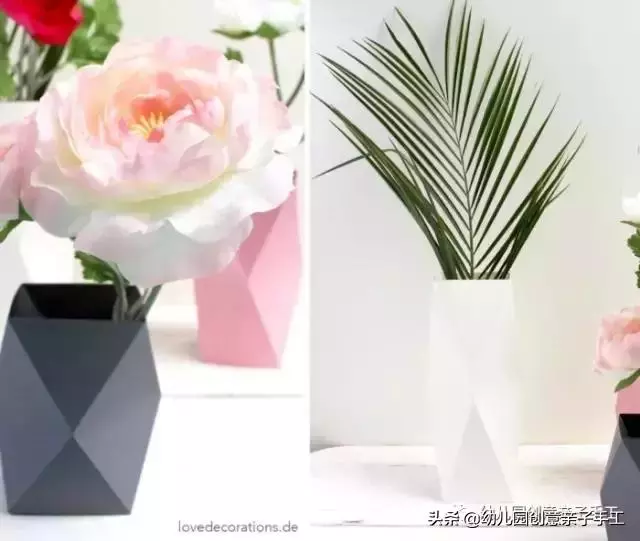 摺紙 | 各有特色的花瓶,你更喜歡哪個?