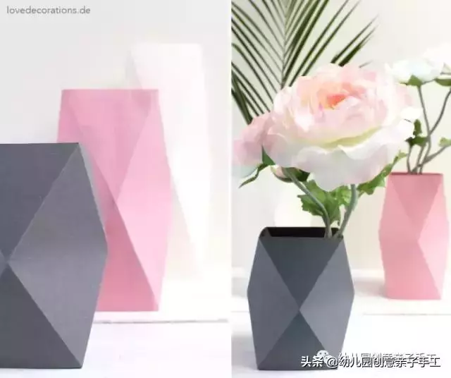 摺紙 | 各有特色的花瓶,你更喜歡哪個?