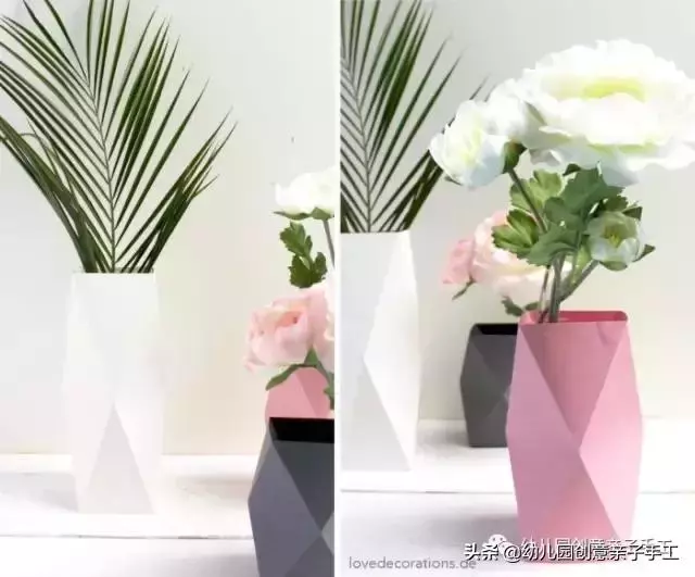 摺紙 | 各有特色的花瓶,你更喜歡哪個?