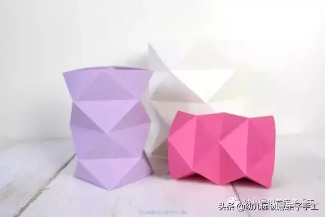 摺紙 | 各有特色的花瓶,你更喜歡哪個?