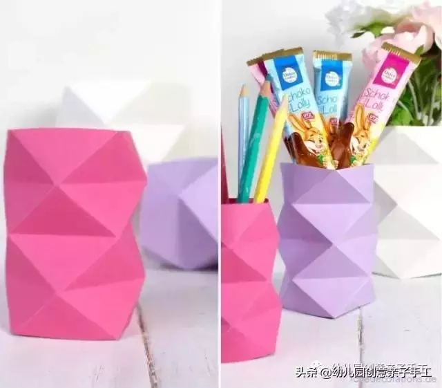 摺紙 | 各有特色的花瓶,你更喜歡哪個?