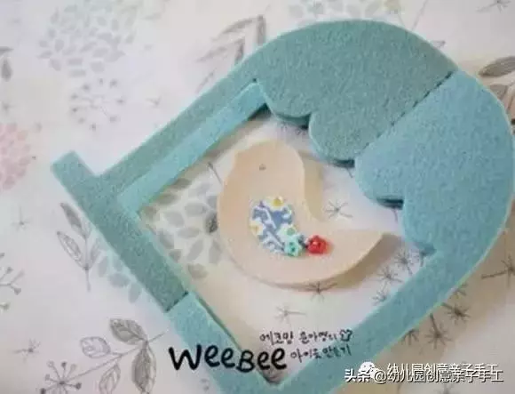 不織布 | 幼兒園手工立體鳥籠吊飾
