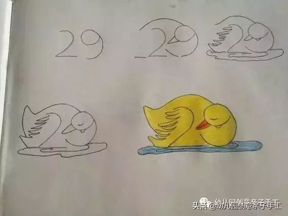 簡筆畫 | 從字母、數字變成動物，這才叫創意！