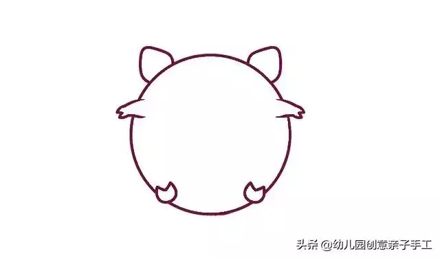 親子簡筆畫 | 可愛小豬