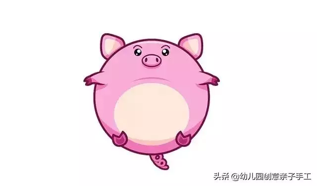 親子簡筆畫 | 可愛小豬