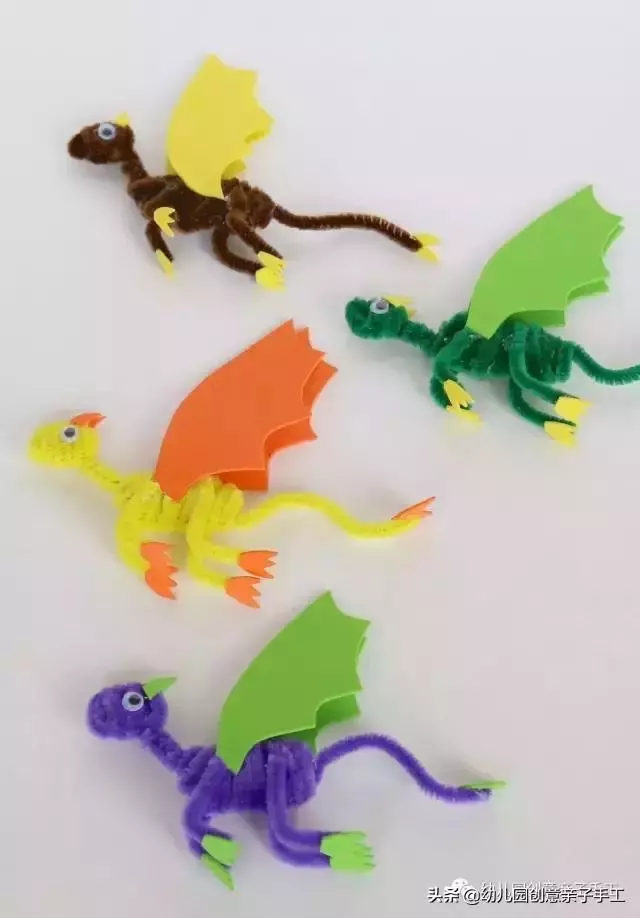 幼兒園端午節創意手工-各種各樣的龍
