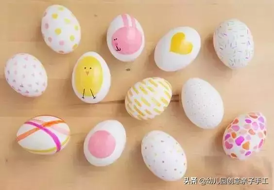 幼兒園創意手工之雞蛋繪畫玩法,太美了!