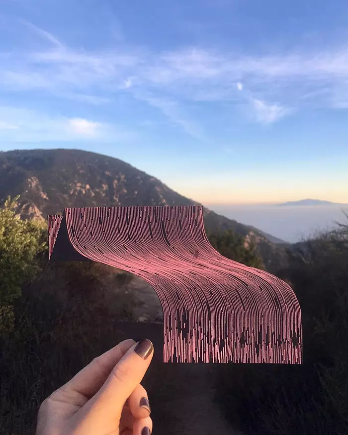 神利用「線條」做出震撼創作 天才女藝術家:我最驕傲的視覺錯覺作品