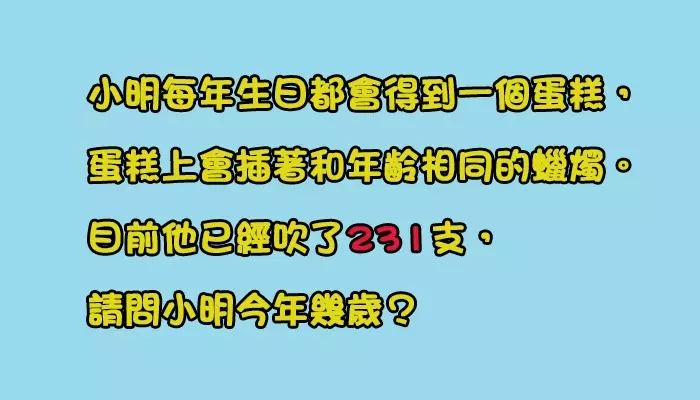 5題連小孩子都可以解的出來智力題!快一起來動動腦吧!