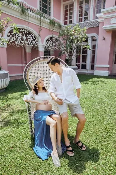 安以軒曬唯美孕婦寫真!「第一次穿那麼少拍照...」