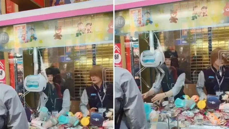 夾娃娃沒中!女店員厭世舉動 網笑:老闆欠薪