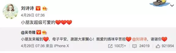 劉詩詩兒子正面照首曝光,被贊是「牛奶肌膚」,繼承母親大長腿!
