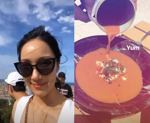 李亞男夫妻出遊巴塞隆納,王祖藍被老婆摟在懷裡似小弟!