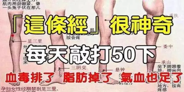 這條經很神奇,只要每天敲打50下,血毒排了、脂肪掉了、氣血足了、褲管也鬆了! | 生活小智慧